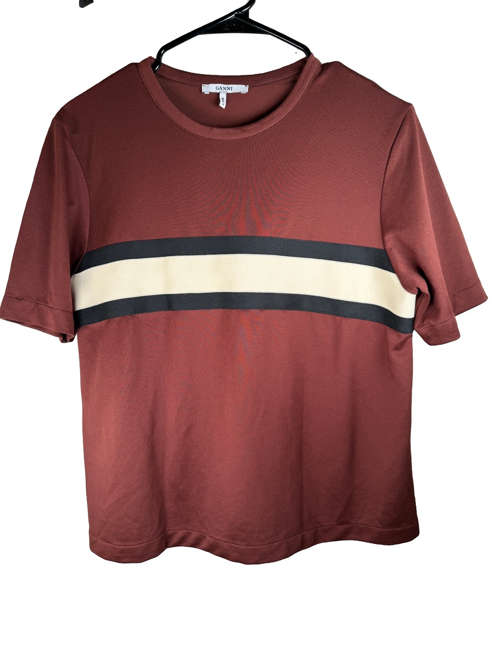 GANNI Dubois Women's Polo Short Sleeve - Small